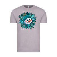 Vintage Zinc cute snowman winter sunflower Vintage Tee - Jasminsmagicworld