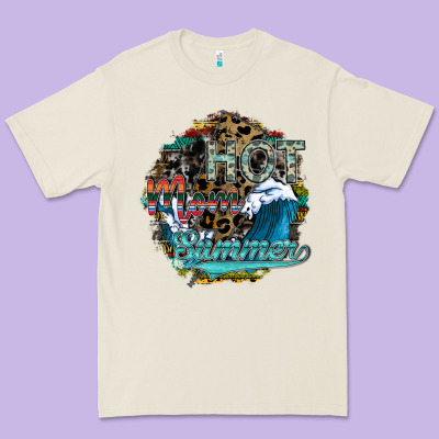 Hot Mom Summer Premium Tee Designed By Sublimationcraftshop