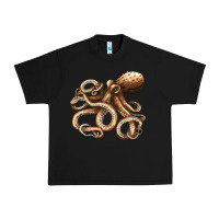 Black octopus Urban Heavy Tee - LillyAllenDesigns