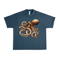 Midnight Navy octopus Urban Heavy Tee - LillyAllenDesigns