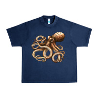 Navy octopus Urban Heavy Tee - LillyAllenDesigns