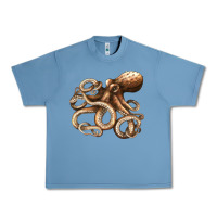 Pebble Blue octopus Urban Heavy Tee - LillyAllenDesigns