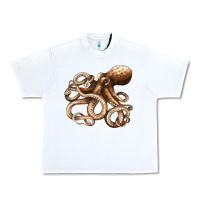 White octopus Urban Heavy Tee - LillyAllenDesigns