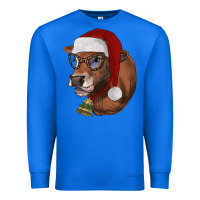 True Royal christmas glasses heifer Premium Sweatshirt - RanaPortraitStore