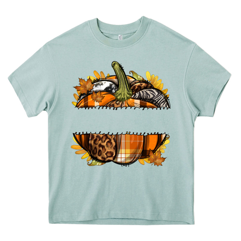 Personalized Fall Pumpkin Heavy Core Tee by texasbilliewilder | Teevron