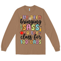 Toasted Coconut i ve been bringing sass to the class for 100 days Long Sleeve Tee - MaliasSmallBusiness
