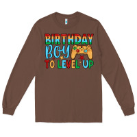 Chestnut birthday boy to level up Long Sleeve Tee - JahusDesignShop