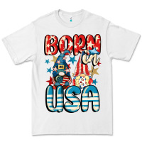 White Born in USA gnomes 4th of July Premium Tee - CowGirlArtShop
