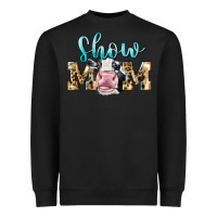 Black Western Show Mom Holstein Heavyweight Sweatshirt - LillyAllenDesigns