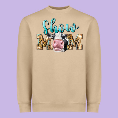 Western Show Mom Holstein Heavyweight Sweatshirt Designed By Lillyallendesigns
