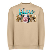 Mushroom Western Show Mom Holstein Heavyweight Sweatshirt - LillyAllenDesigns