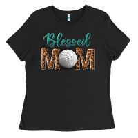 Black western blessed mom with hockey Ladies Tee - texasbilliewilder