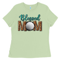 Matcha western blessed mom with hockey Ladies Tee - texasbilliewilder