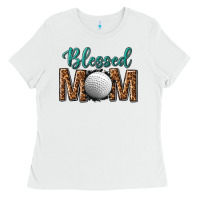 White western blessed mom with hockey Ladies Tee - texasbilliewilder