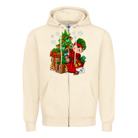 Sandshell Santa's Elf Christmas Zipper Hoodie - BundleAndBundleShop