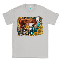 Moon Dust Hereford Cow and Hereford Calf With Leopard Classic Tee - LillyAllenDesigns