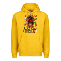Lemon santa's favorite para afro messy bun Premium Hoodie - texasbilliewilder
