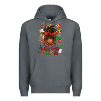 Rock santa's favorite para afro messy bun Premium Hoodie - texasbilliewilder