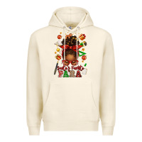 Tofu santa's favorite para afro messy bun Premium Hoodie - texasbilliewilder