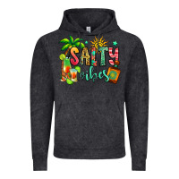 Vintage Black salty vibes tequila summer Vintage Hoodie - Jasminsmagicworld
