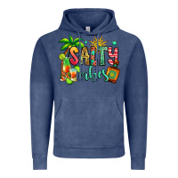 Vintage Denim salty vibes tequila summer Vintage Hoodie - Jasminsmagicworld