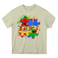 Mossy autism puzzle pieces Heavy Core Tee - Zillion Design Studio