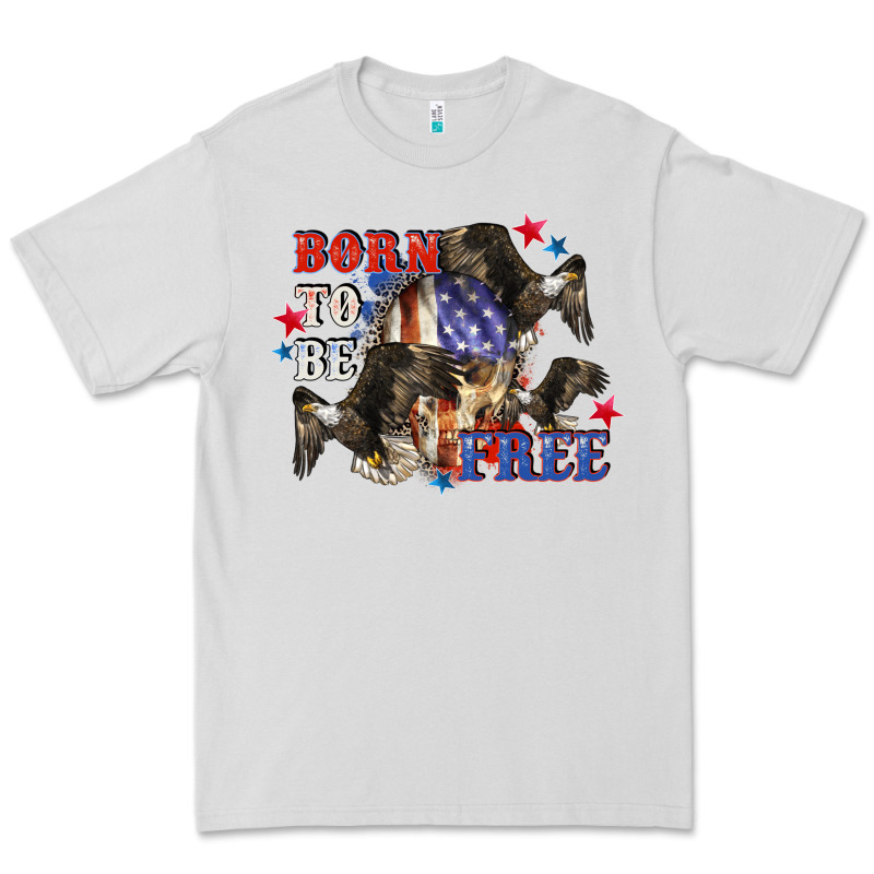 Born To Be Free 4th Of July Premium Tee by CowGirlArtShop | Teevron