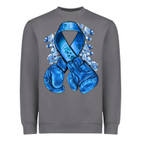Storm blueribbon with boxing gloves Heavyweight Sweatshirt - NancyCooperArtShop