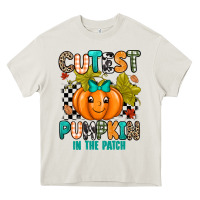 Cream Cutest Pumpkin In The Patch Heavy Core Tee - texasbilliewilder