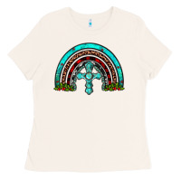 Bone cross christmas rainbow Ladies Tee - JahusDesignShop