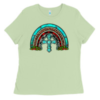 Matcha cross christmas rainbow Ladies Tee - JahusDesignShop