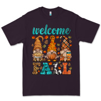 Plum welcome fall gnome Premium Tee - HRA Design Shop