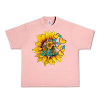 Salmon western sunflower  cross believe Urban Heavy Tee - BarkalooDesign