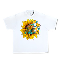 White western sunflower  cross believe Urban Heavy Tee - BarkalooDesign