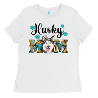 White husky mom western Ladies Tee - RanaPortraitStore