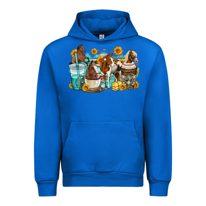 Horses Coffee Cups Urban Hoodie by OliviaCreatesArt | Teevron
