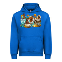 Cobalt horses coffee cups Urban Hoodie - OliviaCreatesArt