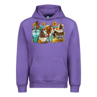 Tulip horses coffee cups Urban Hoodie - OliviaCreatesArt