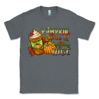 Charcoal Heather Pumpkin spice everything nice Classic Tee - NancyCooperArtShop
