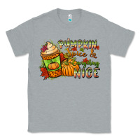Heather Grey Pumpkin spice everything nice Classic Tee - NancyCooperArtShop