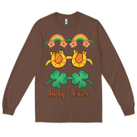 Chestnut lucky vibes st. patrick's day Long Sleeve Tee - MaliasSmallBusiness