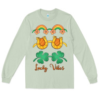 Matcha lucky vibes st. patrick's day Long Sleeve Tee - MaliasSmallBusiness