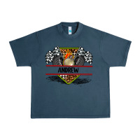 Midnight Navy custom name race flag and race equipment Urban Heavy Tee - AdoDesignShop
