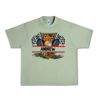 Oil Green custom name race flag and race equipment Urban Heavy Tee - AdoDesignShop