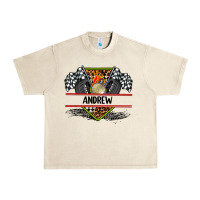 Sandshell custom name race flag and race equipment Urban Heavy Tee - AdoDesignShop