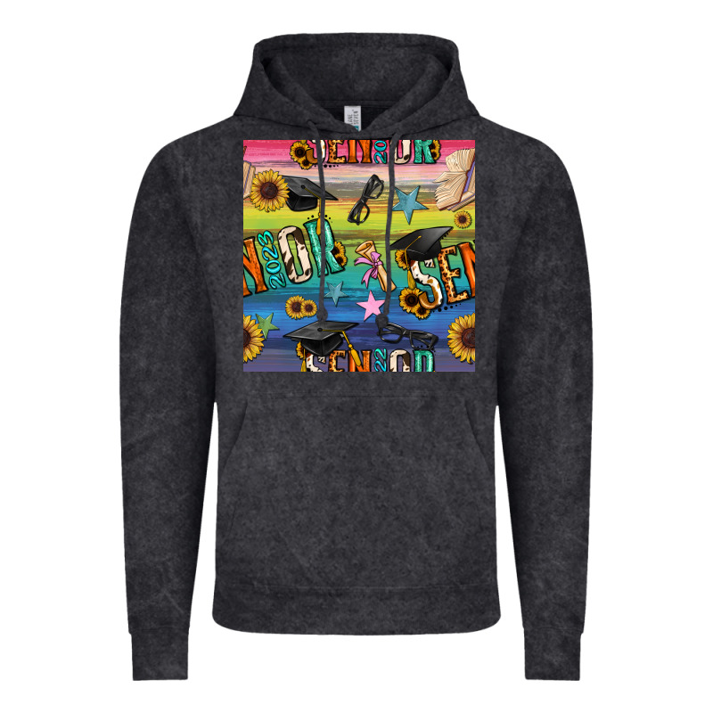 Graduation Seamless Pattern Vintage Hoodie by BundleAndBundleShop | Teevron