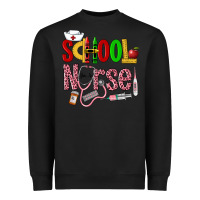 Black School Nurse Heavyweight Sweatshirt - LillyAllenDesigns