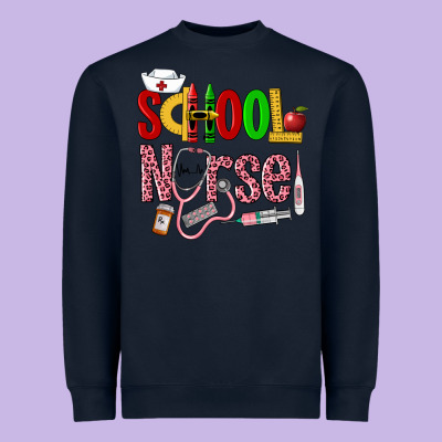 School Nurse Heavyweight Sweatshirt Designed By Lillyallendesigns
