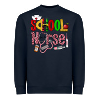 Navy School Nurse Heavyweight Sweatshirt - LillyAllenDesigns