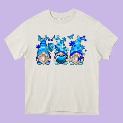 Autism Gnomes Heavy Core Tee Designed By Zillion Design Studio